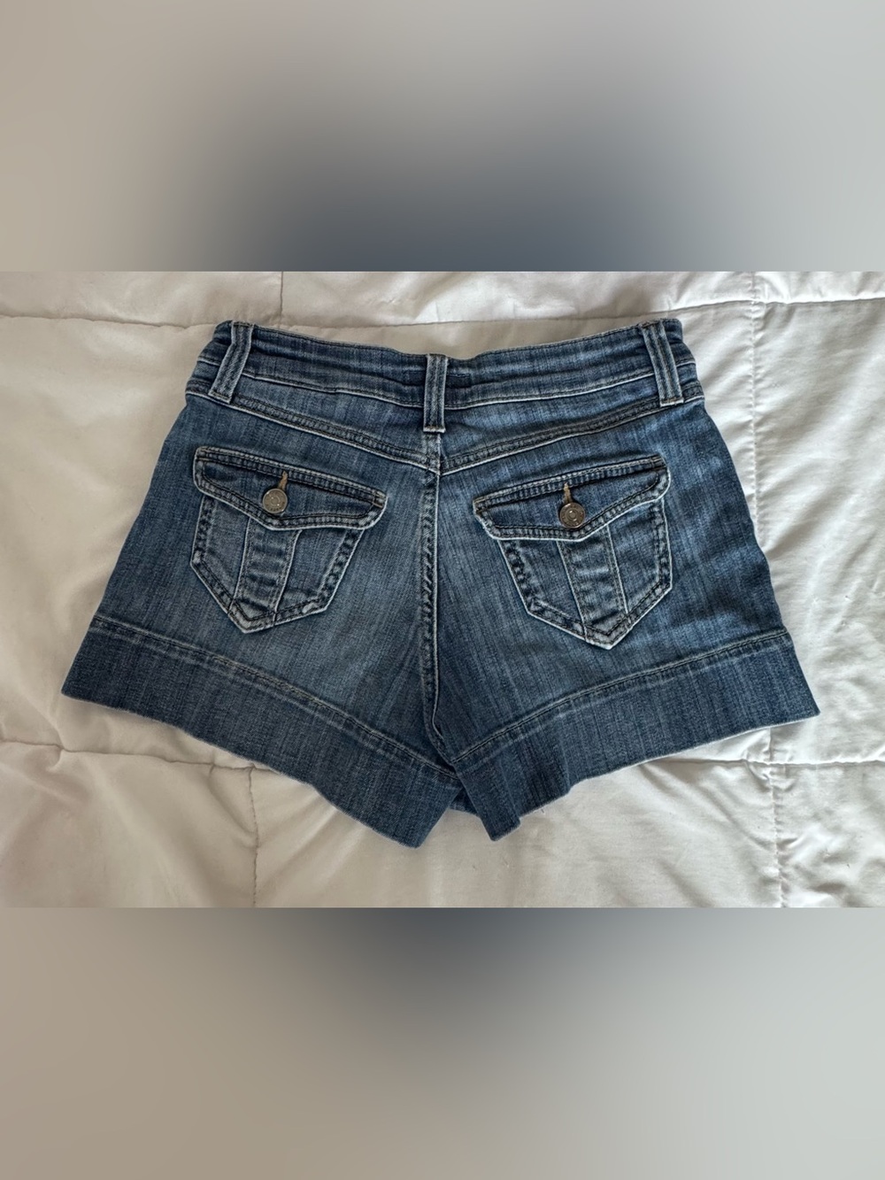 Burberry Dark Blue Denim Women's Shorts - Picture 2 of 12